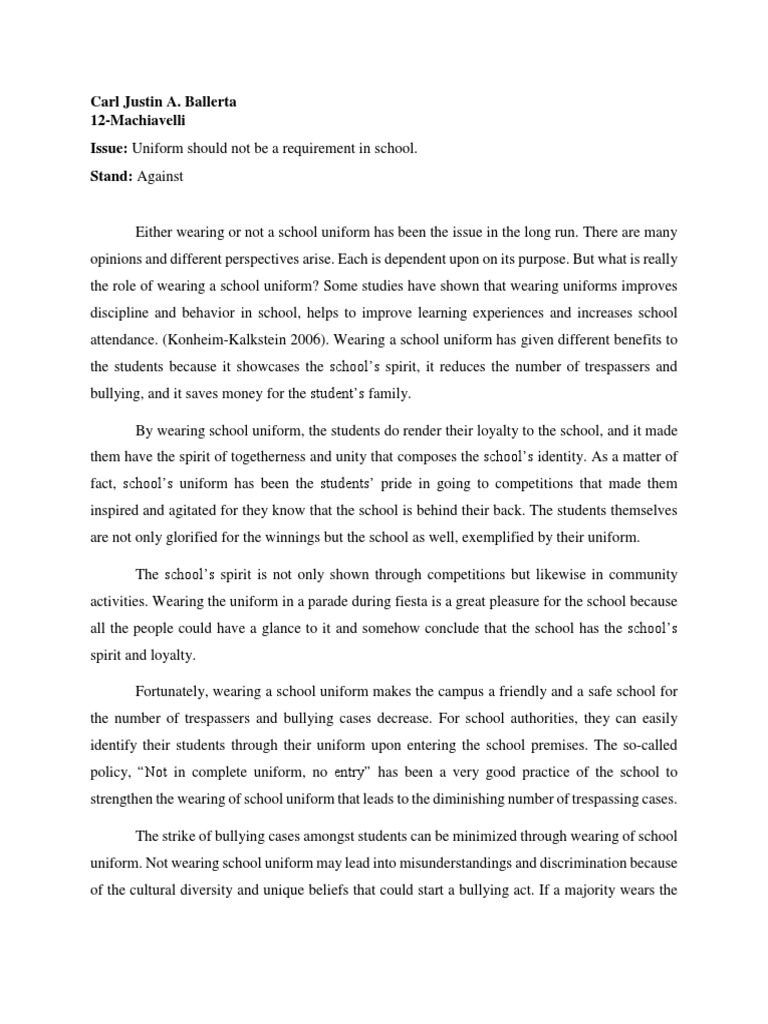 Hooks about school uniforms image