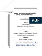 Ensayo de Codigos ASCII