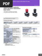 High-Performance Pushbutton Switch With Built-In Subminiature Basic Switch