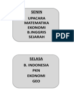 Daftar Pelajaran