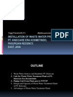 Installation of Waste Water Processing Pt. Kinocare Era Kosmetindo, Pasuruan Regency, East Java