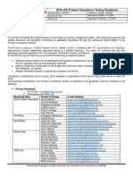 2019 JFC Product Compliance Testing Guidelines