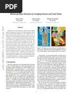 Bottom-Up Object Detection by Grouping Extreme and Center Points