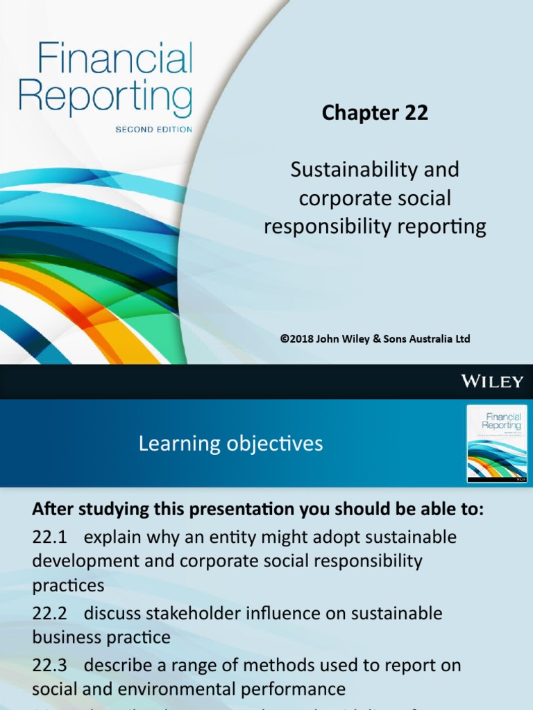 Sustainability and Corporate Social Responsibility Reporting | PDF ...