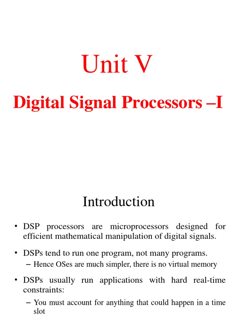 DSP Architecture and TMS320C67 Overview | PDF | Digital Signal ...