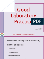 Good Laboratory Practice: August 2013