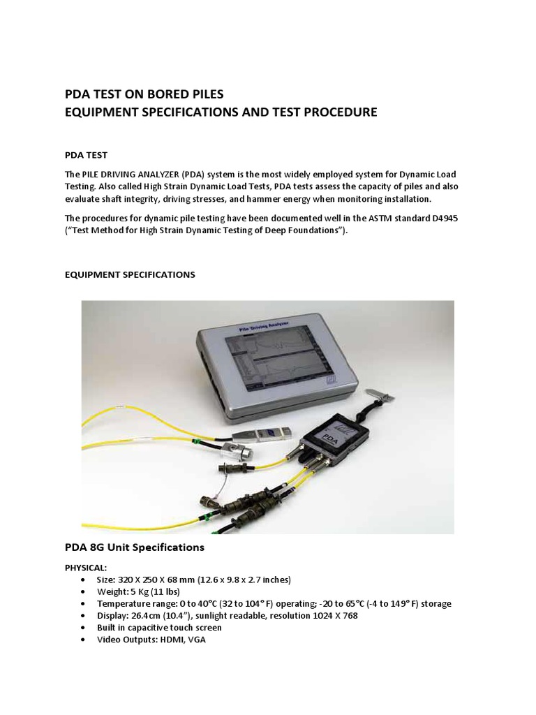 PDA Test Methods PDF Personal Digital Assistant Wireless