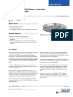 Diaphragm Seal With Flange Connection With Flush Diaphragm Model 990.27