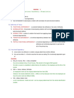 Functional Dependency & Normalization: Chapter Objectives