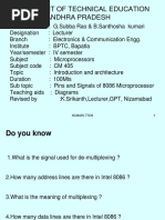 Department of Technical Education Andhra Pradesh: 9CM405.7TO8 1 1