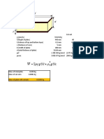 Weight of Sandwich Material