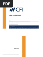 CapEx Formula Template