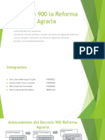 Decreto 900 La Reforma Agraria