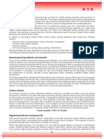 Bearing Lubrication: Grease Quantity 0.05 X D X B Gms