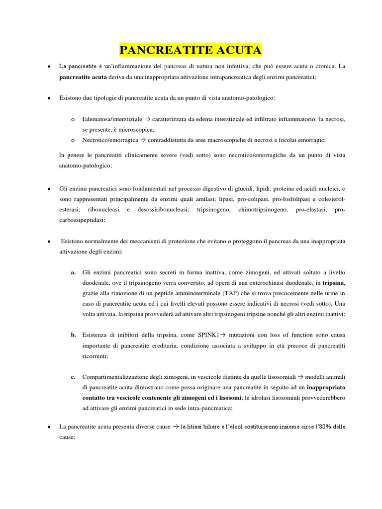 Pancreatite Acuta | PDF