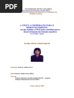A CPLP e a Cooperação Para o Desenvolvimento