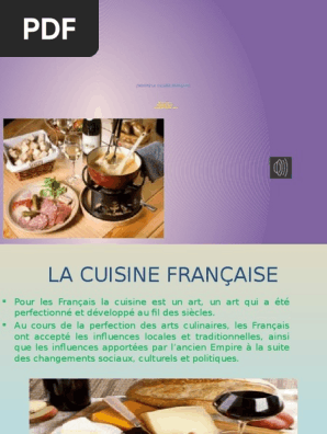 Etude Historique de la Cuisine Française