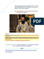 CRUCE Si LITURGHIE. Predica Parintelui Hrisostom de La Sihastria Putnei