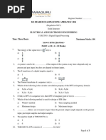 B.E Degree Examinations: April/May 2016