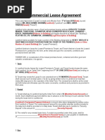 Commercial Lease Agreement Template 01