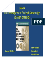 NSC - DAMA Data Management Body of Knowledge