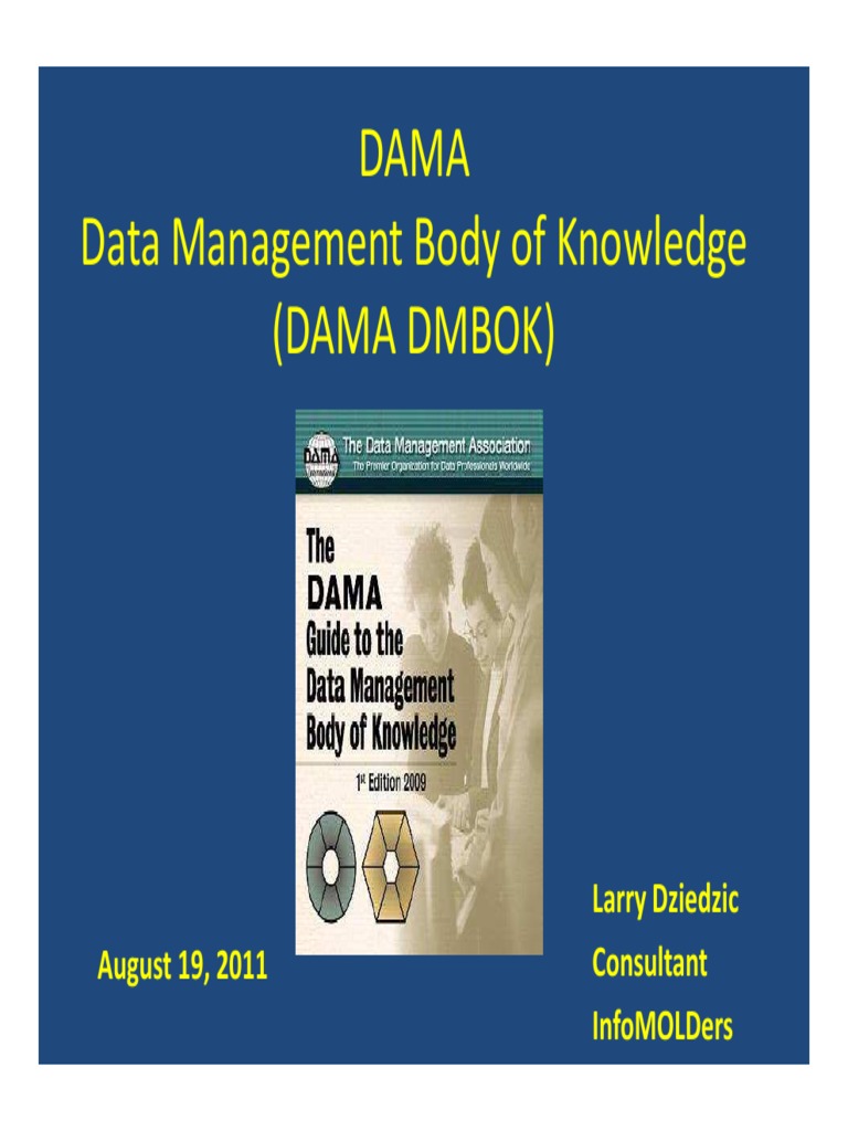 NSC - DAMA Data Management Body of Knowledge | PDF | Metadata ...