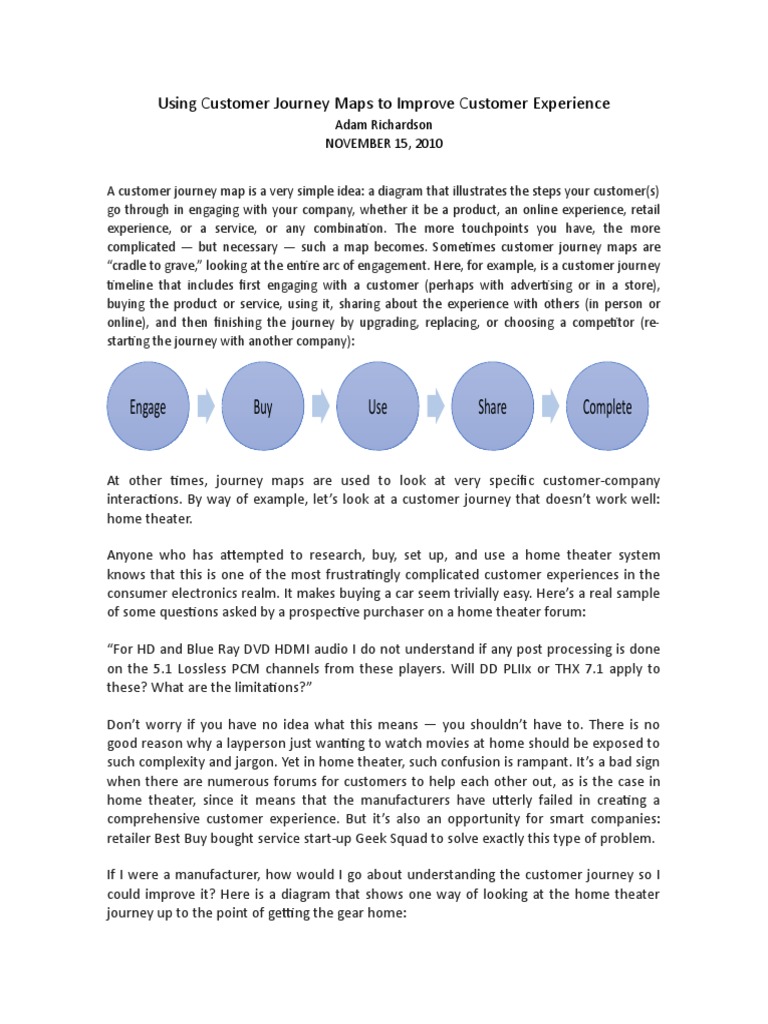 Enhancing Customer Experience with Maps | PDF | Customer Experience ...