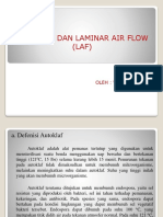 CARA KERJA AUTOKLAF DAN LAMINAR AIR FLOW (LAF