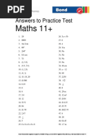 Bond 11 Plus Maths Sample Paper1