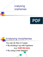 Morphological Analysis