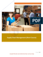 Supply Chain Management (Short Course)