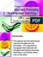 Language Teaching Techniques and Principles