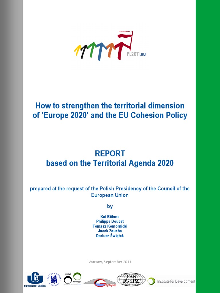 2011 Territorial Dimension Eu2020 PDF | PDF | European Union ...