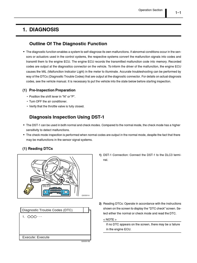 Vehicle Diagnostic and Inspection Guide | PDF | Fuel Injection | Diesel ...