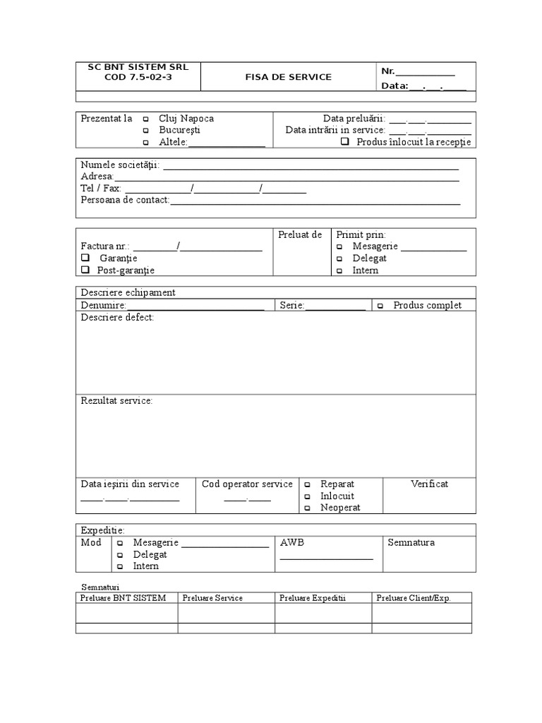 Fisa Service | PDF