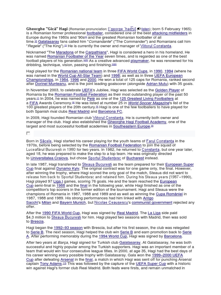 Hagi Pdf Association Football Association Football Clubs