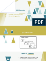 Type of DC Generator: (I) Separately Excited DC Generators (Ii) Self-Excited DC Generators