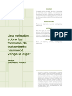 A. Una Reflexión Sobre Las Formulas de Tratamiento - Sumercé, Venga Le DIgo - Javier Guerrero Rivera