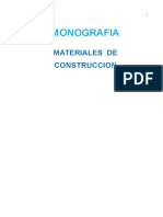 MONOGRAFIA de Materiales de Construccion