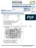 Examen 1er Bimestre Geometria 5to