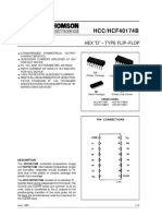 HCC/HCF40174B: Hex "D" - Type Flip-Flop