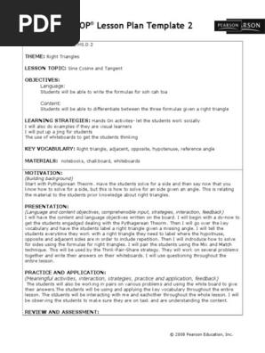 siop lesson plan 