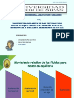 Mov. Relativo de Los Fluidos para Masas en Equilibrio