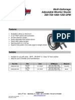 Multi-Gallonage Adjustable Monitor Nozzle 500-750-1000-1250 GPM