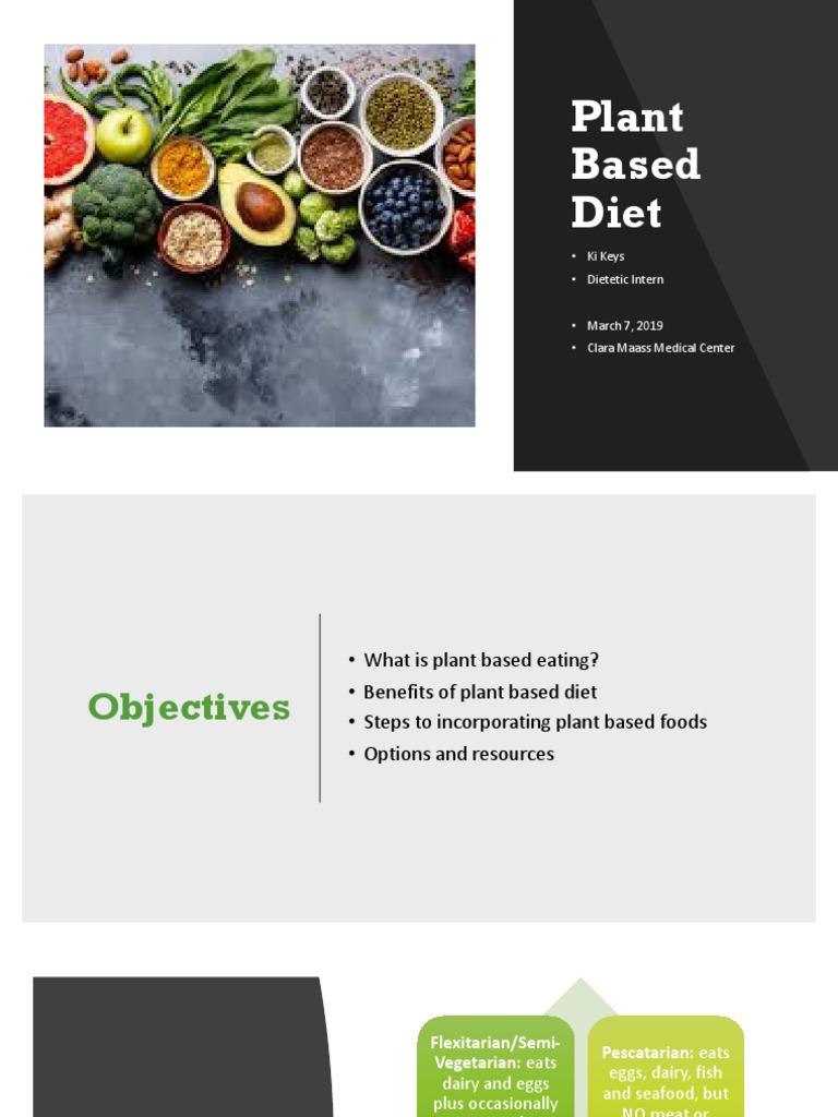 Plant Based Diet PDF Vegetarianism Veganism