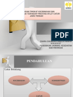 Hubungan Tingkat Kecemasan Dan Konsentrasi Terhadap Prestasi Atlet Catur Jawa Tengah