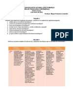 TALLER TECNOLOGÍA PRIMER PERIODO 9-1 y 9-3