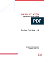 Fortinet FortiGate 5.6 RSA SecurID Access