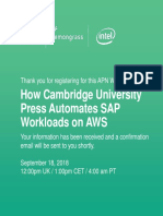 How Cambridge University Press Automates SAP Workloads On AWS