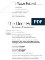 BAM the Deer House Program Notes